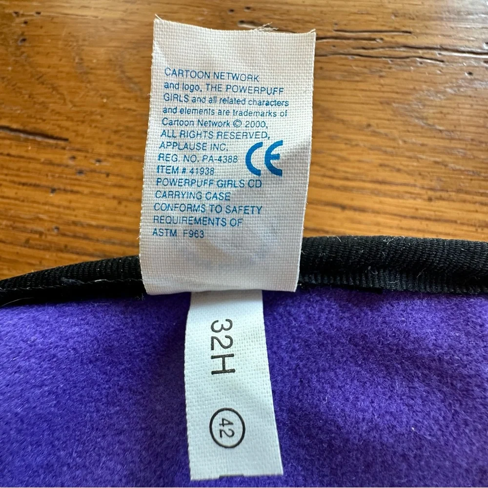 Vintage Purple Fuzzy Powerpuff Girls Crossbody Bag